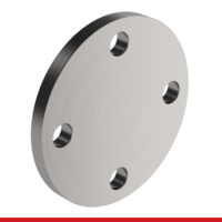 F1-OPPBM 6 in 150# Flat Face T304 Stainless Steel Blind Plate Flange